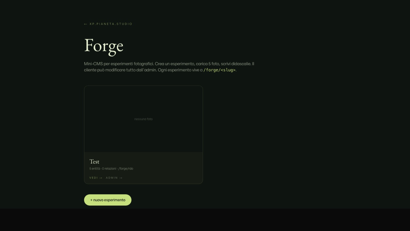 Forge · mini-CMS